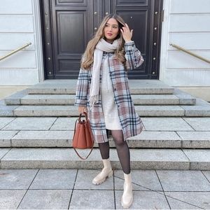 Long plaid overshirt Clearance